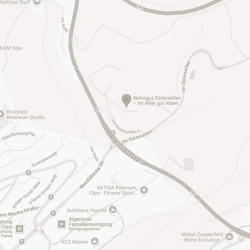 Anfahrt zu WohnGut Osterseifen