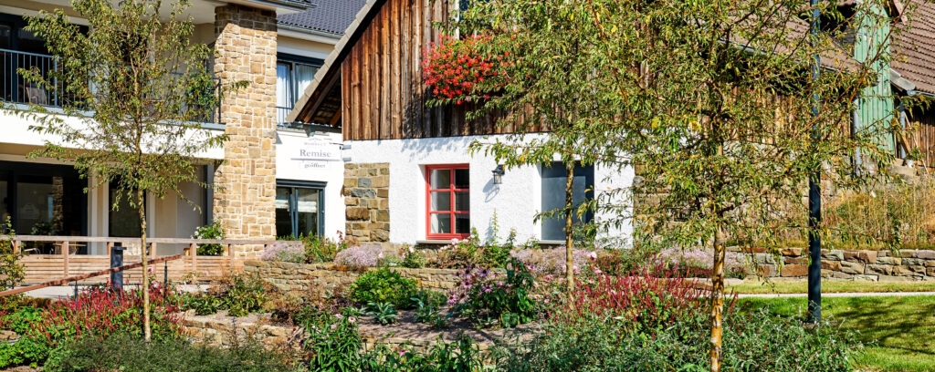 Außenansicht Gebäude Remise im WohnGut Osterseifen