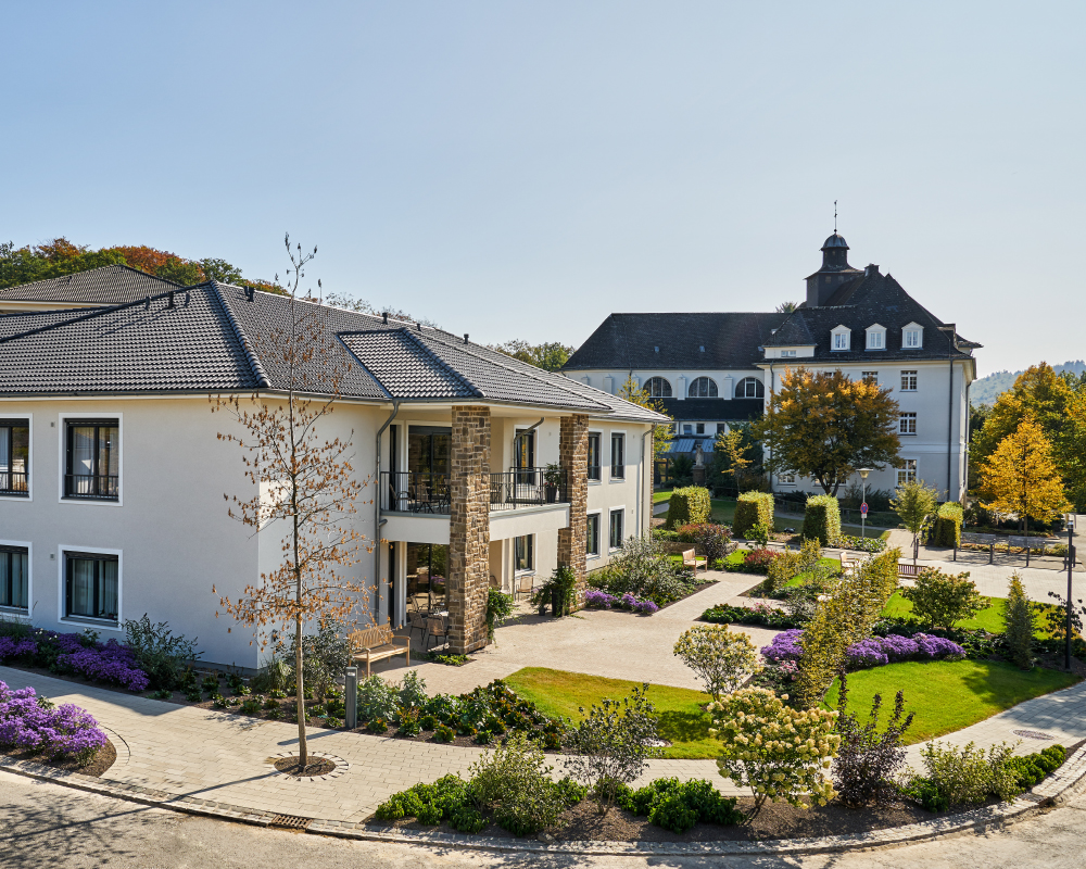 Außengelände Gemeinschafts-Wohnen im WohnGut Osterseifen