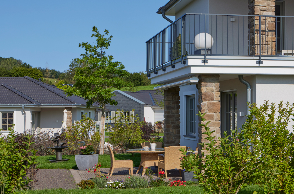 Landhaus mit gemütlicher Terrasse im WohnGut Osterseifen
