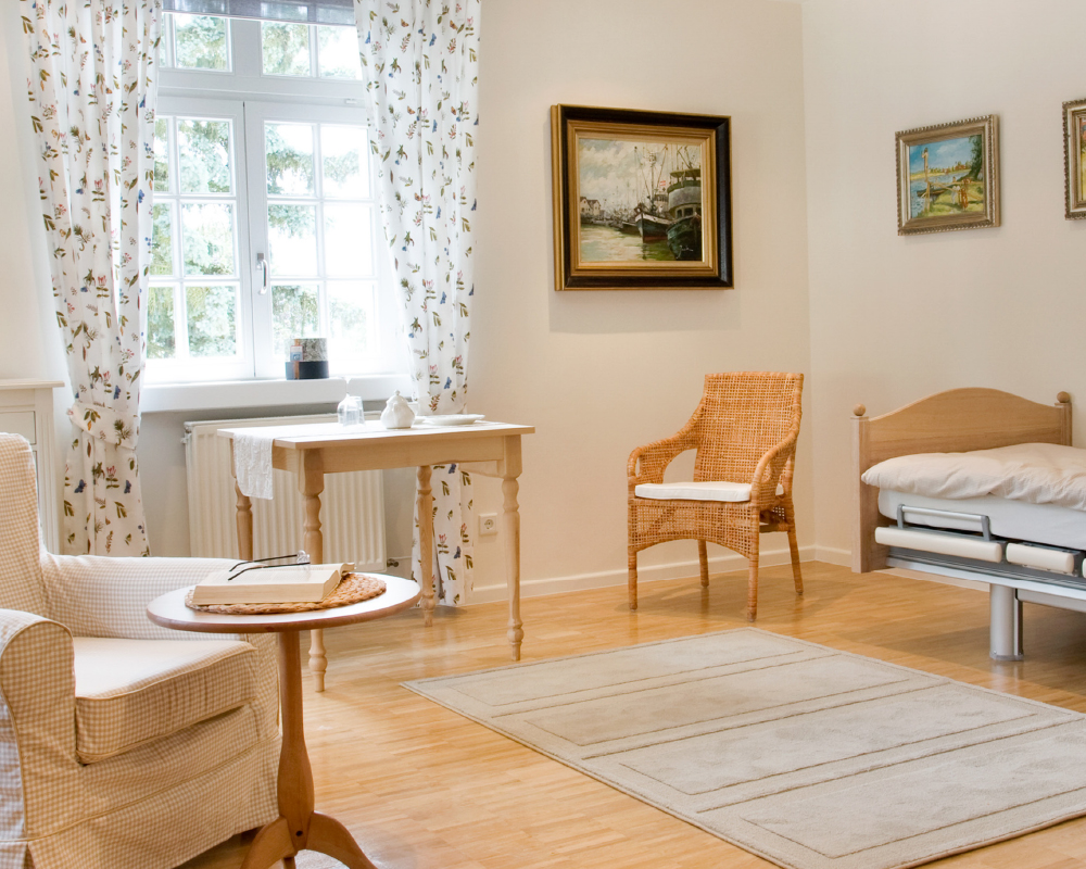 Beispielzimmer im Pflege-Wohnen im WohnGut Osterseifen