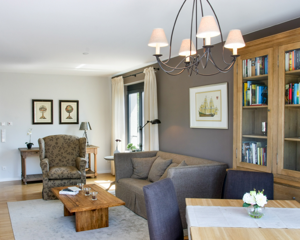 Wohnzimmer im Service-Wohnen im WohnGut Osterseifen