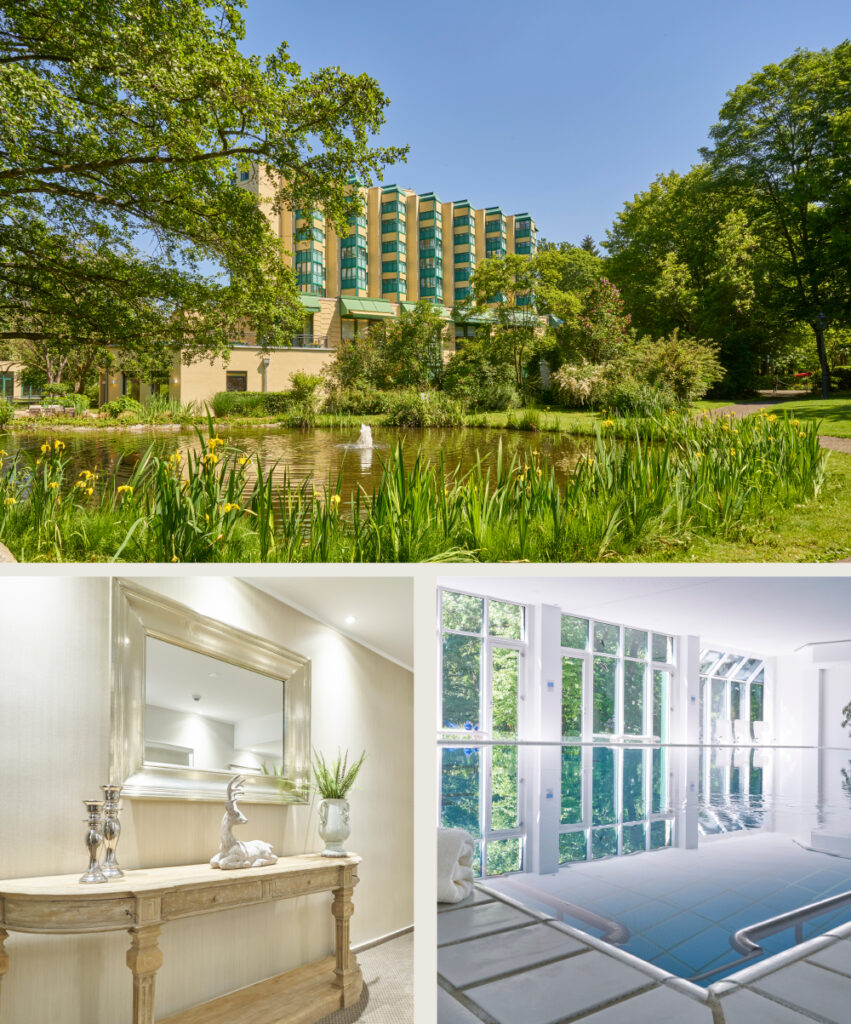 Parkanlage, Interieur und Schwimmbad im WohnGut Parkresidenz Bad Honnef