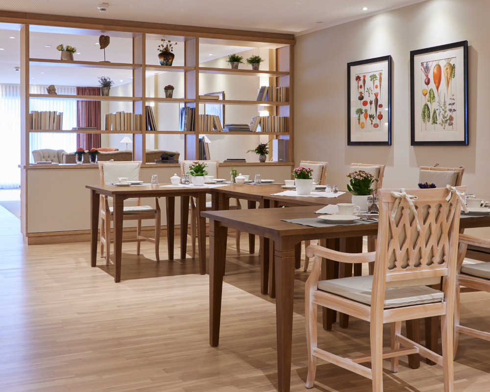 Essbereich im Gemeinschafts-Wohnen im WohnGut Saalhausen