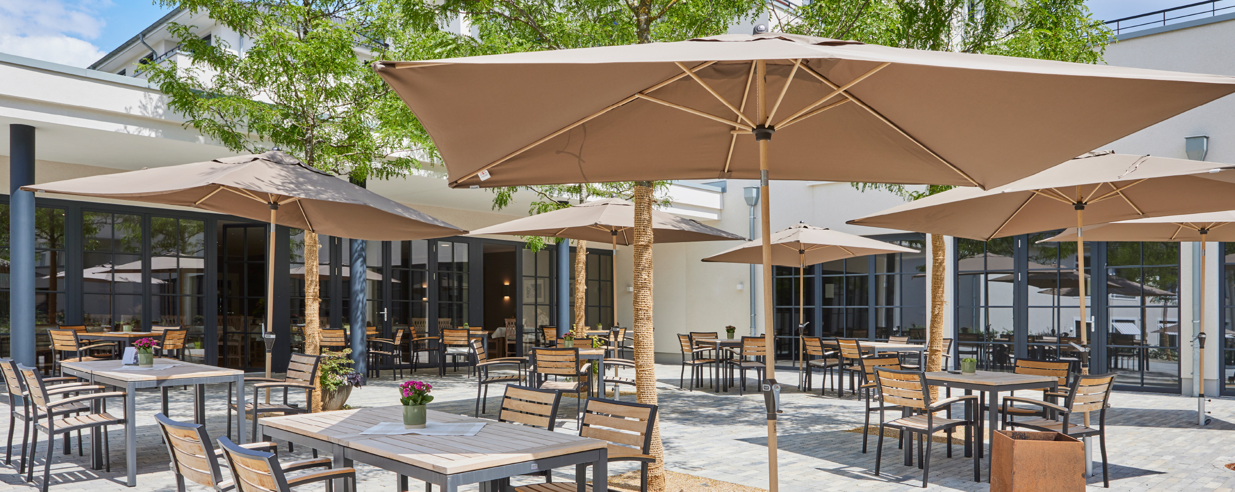 Terrasse im WohnGut Saalhausen