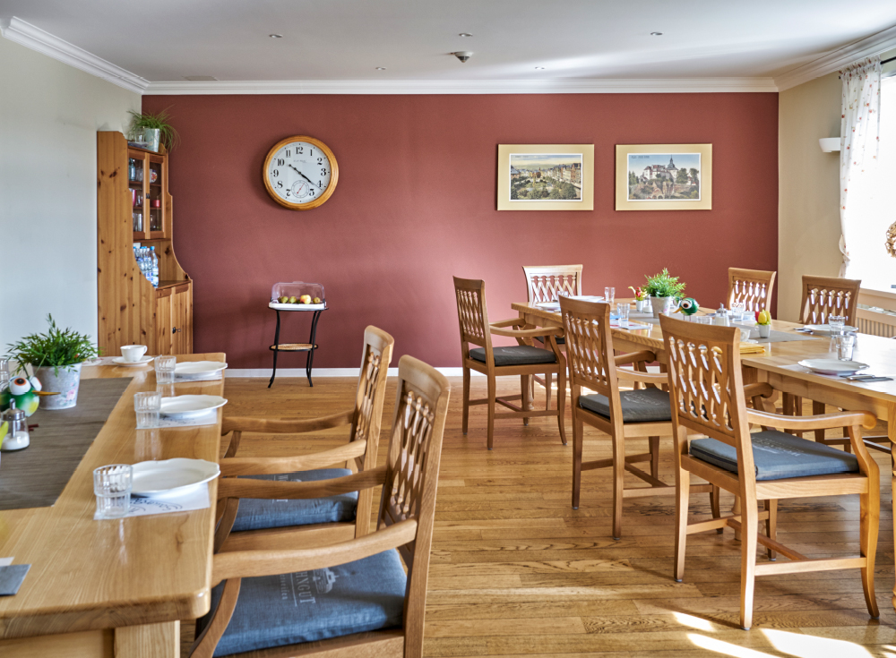 Essbereich für Bewohner im Pflege-Wohnen des WohnGut Osterseifen