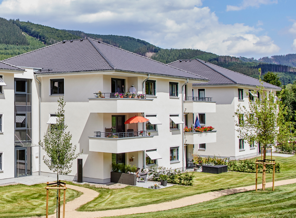 Außenansicht Häuser Service-Wohnen im WohnGut Saalhausen