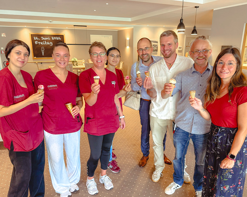 Eis für das WohnGut Team